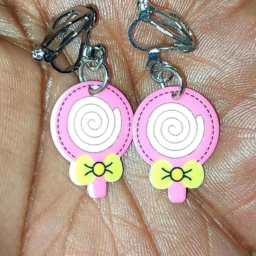 Super cute kid's fashion clip-on earrings